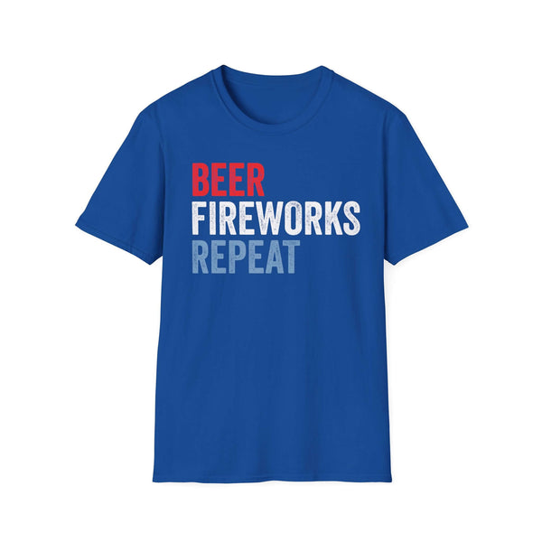 Beer Fireworks Repeat T-Shirt