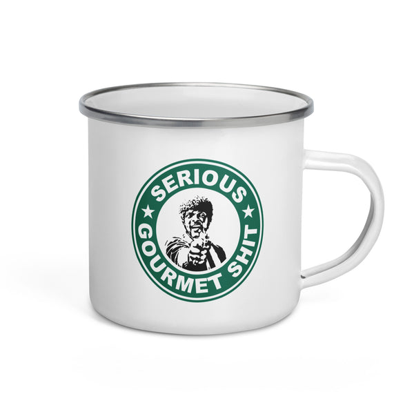 Serious Gourmet Pulp Fiction Enamel Mug